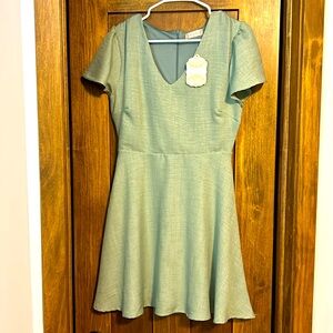 Sage green short sleeve altered state dress